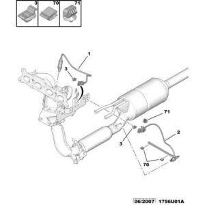 Citroen C5 2004-2008 Petrol Pollution Control Oxygen Probe