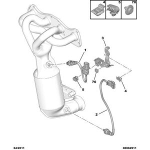 Citroen Berlingo 2008-2012 Petrol Pollution Control Oxygen Probe