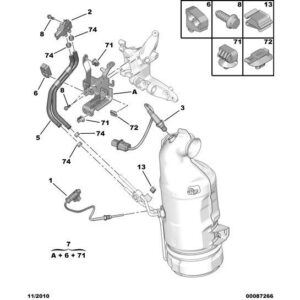 Citroen Berlingo 2012-2015 Diesel Pollution Control Oxygen Probe