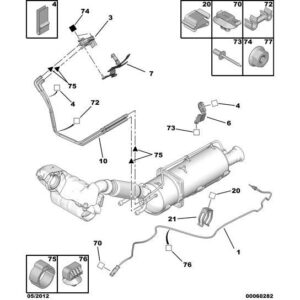 Citroen C5 2008-2021 Diesel Gas Temperature Sensor