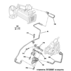 Citroen C-Crosser 2007-2012 Diesel Electro-Valve Bracket