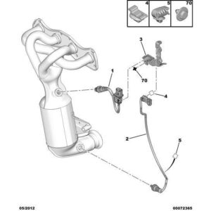 Citroen DS4 2010-2021 Petrol Pollution Control Oxygen Probe