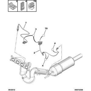 Citroen C5 2004-2008 Petrol Pollution Control Oxygen Probe
