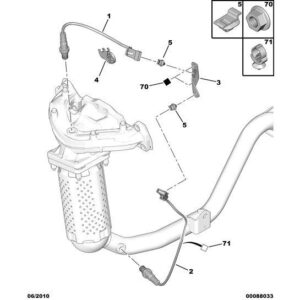 Citroen C4 2008-2010 Petrol Pollution Control Oxygen Probe