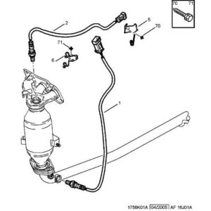 Citroen C1 2005-2009 Petrol Pollution Control Oxygen Probe