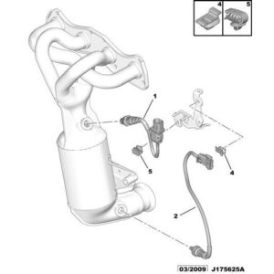 Citroen DS3 2010-2022 Petrol Pollution Control Oxygen Probe