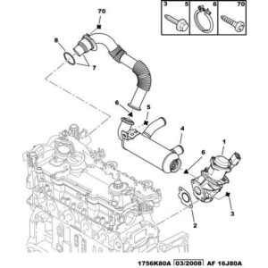 Citroen C1 2005-2009 Diesel Egr Valve