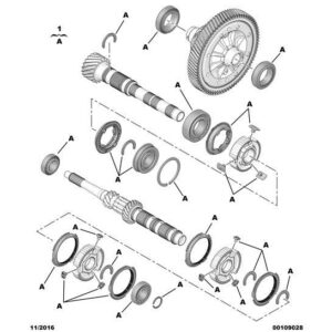 Citroen C3 Air Cross 2017-2021 Petrol Gear-Box Repair Kit