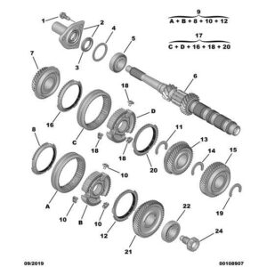 Citroen C3 Air Cross 2017-2021 Petrol Bearing