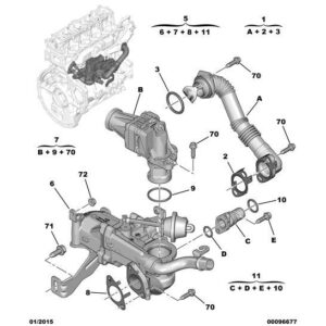 Citroen DS3 2010-2022 Diesel Gas Recirculation Module Seal