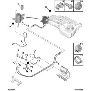 Citroen C2 2003-2007 Petrol Canister Solenoid Valve