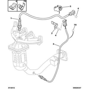 Citroen C3 2002-2005 Petrol Pollution Control Oxygen Probe