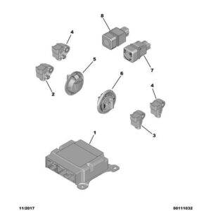 Citroen C3 Air Cross 2017-2021 Petrol Airbag Control Unit