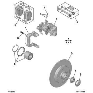 Citroen C3 Air Cross 2017-2021 Petrol New Brake Caliper Cylinder