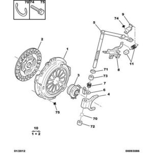 Citroen C1 2005-2009 Clutch Fork