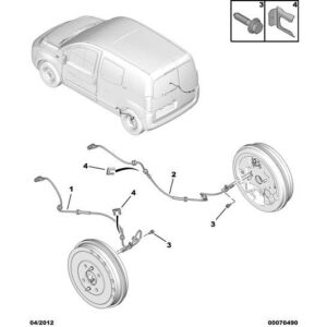 Citroen Nemo 2008-2015 Petrol Wheel Abs Sensor