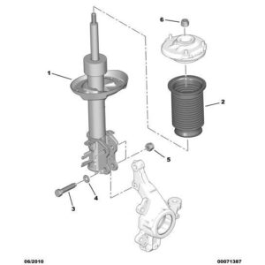 Citroen Nemo 2008-2015 Petrol Front Shock Absorber