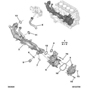 Citroen C3 Air Cross 2017-2021 Diesel Outlet Hose