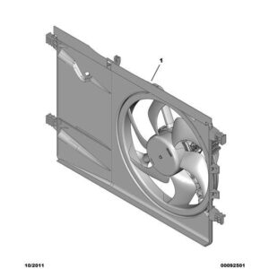 Citroen Nemo 2008-2015 Petrol Engine Motor-Driven Fan