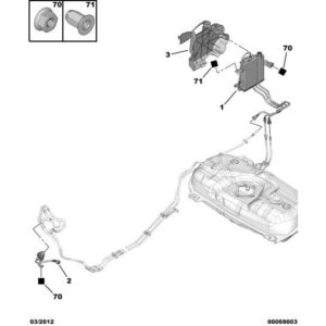Citroen Nemo 2008-2015 Petrol Ess Vapor Absorber