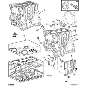 Citroen C1 2005-2009 Petrol Engine Gasket Kit