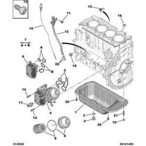 Citroen C3 Air Cross 2017-2021 Diesel Oil Filter