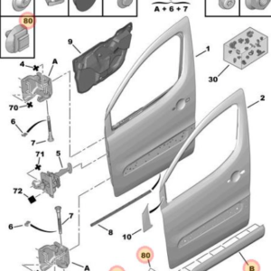 Citroen Berlingo 2008-2012 Door Moulding