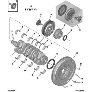 Citroen DS3 2010-2022 Crankshaft Pulley Screw