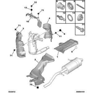 Citroen C3 2002-2005 Petrol Exhaust Pipe Washer