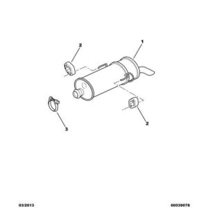 Citroen Saxo 1996-2004 Exhaust System Fixing Clamp
