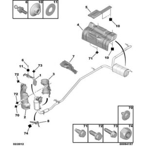 Citroen Dispatch 2007-2011 Diesel Heat Shield Support