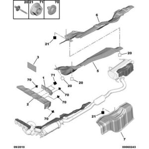 Citroen C-Crosser 2007-2012 Diesel Manifold Heat Shield