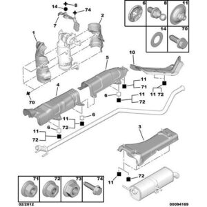 Citroen C4 2008-2010 Diesel Manifold Heat Shield