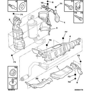 Citroen C5 2004-2008 Diesel Exhaust System Heat Shield