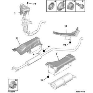 Citroen C4 2008-2010 Petrol Manifold Heat Shield