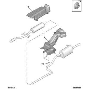 Citroen C3 2002-2005 Petrol Exhaust System Heat Shield