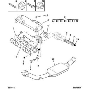 Citroen Xsara 2000-2004 Petrol Exhaust System Fixing Kit