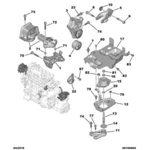 Citroen Berlingo 2012-2015 Diesel Engine Mounting Bracket
