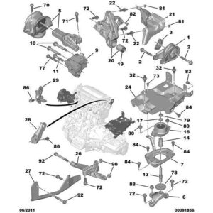 Citroen DS5 2011-2021 Petrol Engine Mounting Bracket