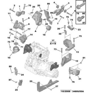Citroen C5 2008-2021 Diesel Engine Mounting Bracket