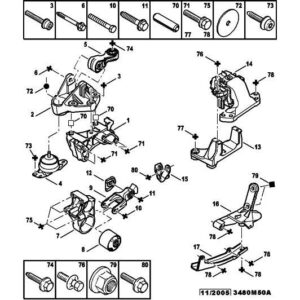 Citroen C5 2004-2008 Diesel Engine Mounting Bracket
