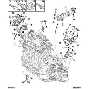 Citroen C1 2005-2009 Diesel Engine Mounting Bracket