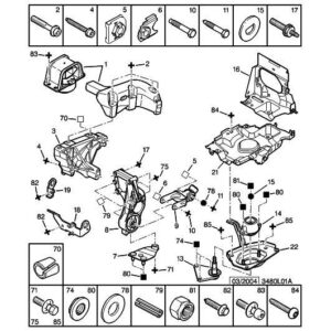 Citroen C4 2008-2010 Petrol Engine Mounting Bracket