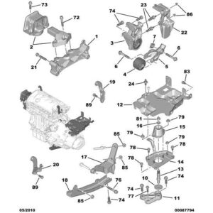 Citroen Berlingo 2008-2012 Petrol Engine Mounting Bracket