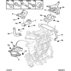 Citroen C1 2005-2009 Petrol Engine Mounting Bracket Left