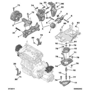 Citroen DS5 2011-2021 Petrol Engine Support Spacer