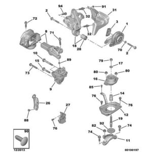Citroen C4 2008-2010 Diesel Engine Mounting Bracket
