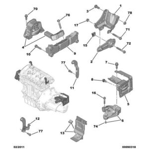 Citroen DS3 2010-2022 Petrol Engine Mounting Bracket
