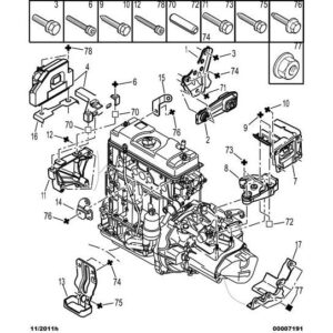 Citroen C3 2002-2005 Petrol Engine Mounting Bracket