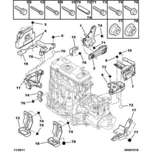 Citroen C3 2002-2005 Petrol Engine Mounting Bracket